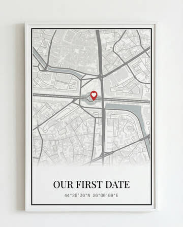 Tablou Hartă Personalizată